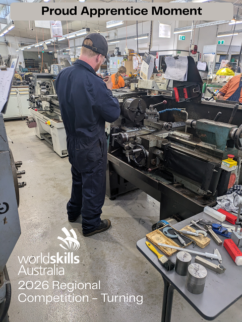 OEM Dynamics Apprentice Competes in WorldSkills Australia Regional Turning Competition